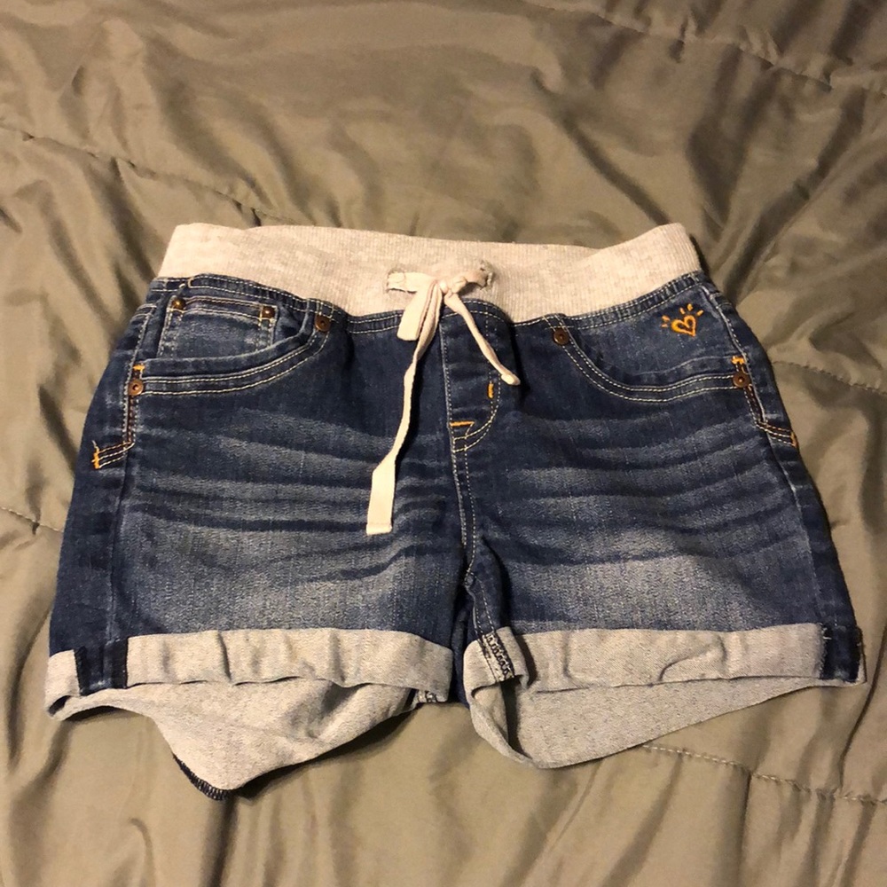 Justice denim shorts